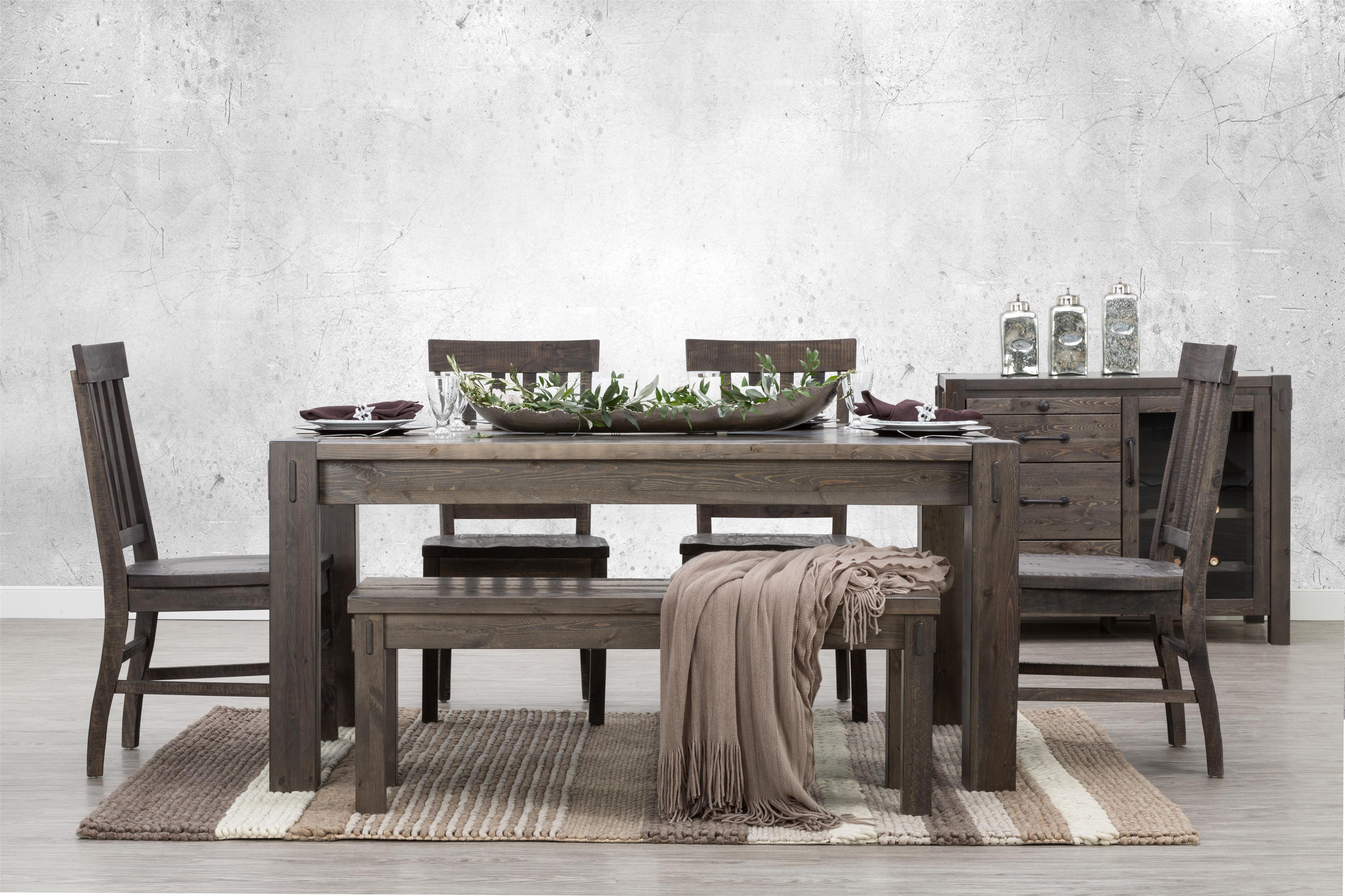 Defehr Stockton Rectangular Dining Table with Block Legs Stoney Creek